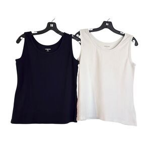 Lands End 100% cotton scoop neck tank bundle size small/MP